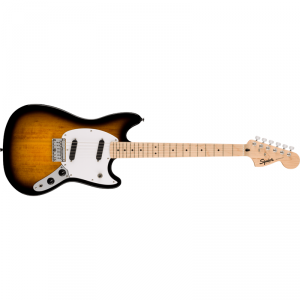 Squier Sonic Mustang Maple Fingerboard White Pickguard 2-Color Sunburst