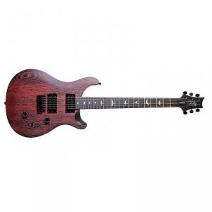 PRS Se Custom 24 LTD sand blasted Swamp ASH Fire Red