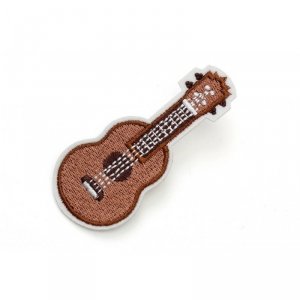 Kera AS-007 przypinka gitara brązowa
