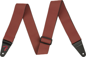 Fender Limited Edition WeighLess Festive Strap Tweed Strap Green and Red 2