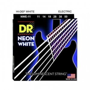 DR Strings NWE-11 Neon White struny do gitary elektrycznej 11-50