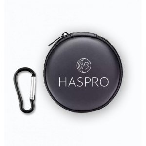 Haspro Etui materiałowe - case na zatyczki z klamerką