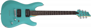 Schecter C-6 Deluxe Satin Aqua