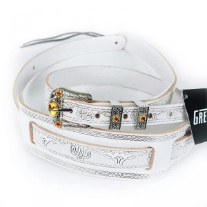Gretsch Tooled White pasek gitarowy