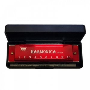 HD-10-1 harmonijka diatoniczna czerwona C