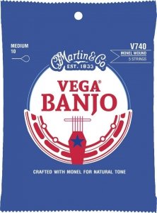 Martin V740 Vega Banjo struny do banjo Medium
