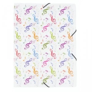 Agifty F1028 teczka kolorowe klucze wiolinowe