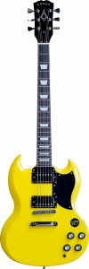 Arrow Twincut SG22 Banana Custard Rosewood/Black gitara elektryczna