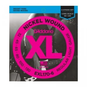 D'Addario EXL170-6 - XL Nickel 6-String 32-130