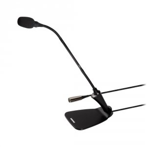 Shure CVG12D-B/C - Mikrofon, gęsia szyjka 30cm, zintegrowana podstawa, czarny