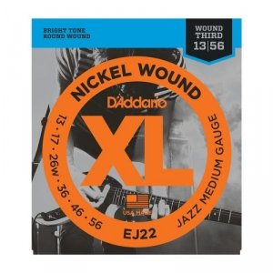 D'Addario EJ22 struny do gitary elektrycznej 13-56 jazz