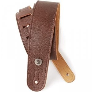 D'Addario 20GL01 pasek skórzany serii Garment brązowy