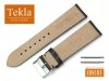 TEKLA 22 mm pasek skórzany PT41 czarne szycie