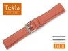 Pasek do zegarka TEKLA PT48 skórzany 22 mm pomarańczowy