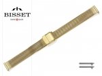 BISSET 12 mm bransoleta stalowa mesh BM101 złota