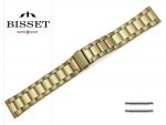 BISSET 20 mm bransoleta stalowa BR108 złota