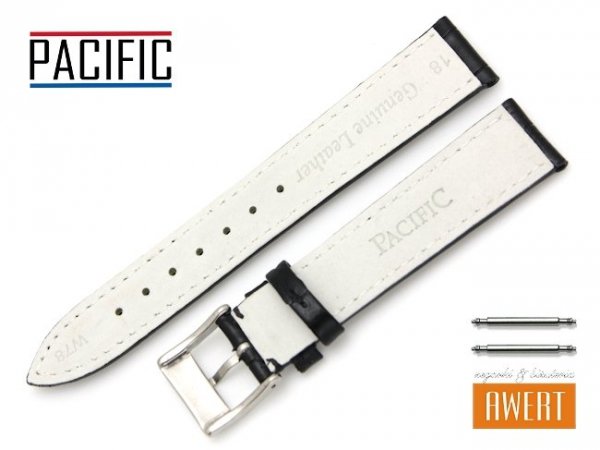 PACIFIC 18 mm pasek skórzany W78 czarny W78-1S-18