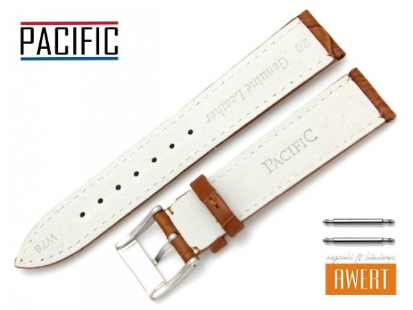 PACIFIC 20 mm pasek skórzany W78 brązowy W78-5S-20
