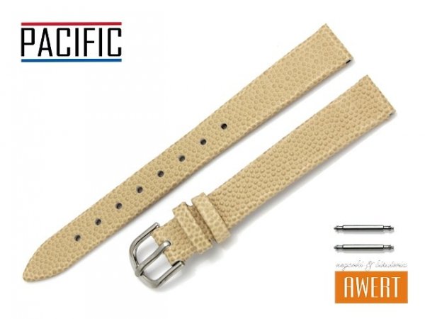 PACIFIC 12 mm pasek skórzany W42 beżowy W42L-9S-12