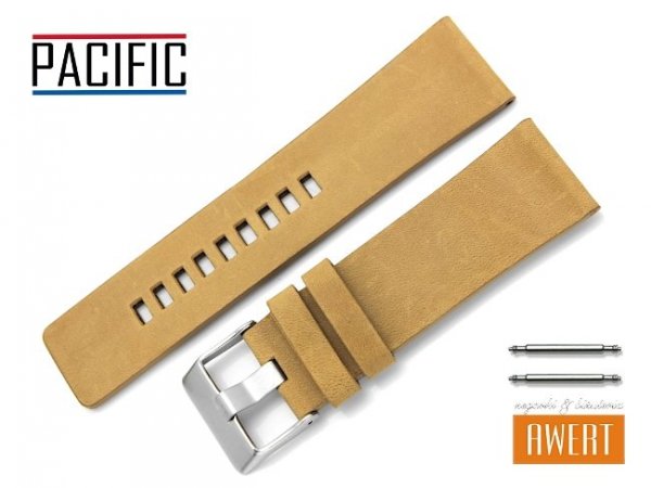 PACIFIC 26 mm pasek skórzany W58 brązowy W58-7S-26