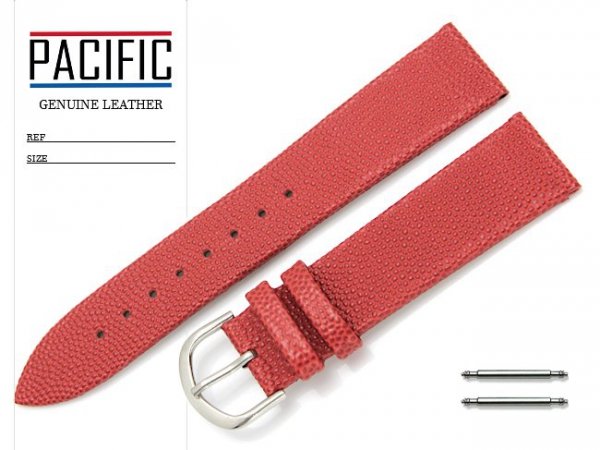 PACIFIC 20 mm pasek skórzany W42 czerwony W42L-4S-20