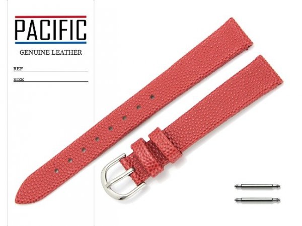 PACIFIC 14 mm pasek skórzany W42 czerwony W42L-4S-14