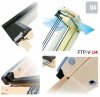 Dachfenster Fakro FTP-V U4 3-fach-Verglasung Schwingfenster Energiesparende Holz klar lackiert Uw=1,1 Ug=0,7 W/m²K