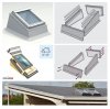 Flachdachfenster VELUX ECX + VELUX Dachfenster Satz manuell/electro/solar Bauen Sie Ihre beste Lösung für Flachdächer