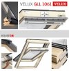 VELUX Dachfenster GLL 1061 3-fach-Verglasung Uw= 1,1 Schwingfenster aus Holz mit Dauerlüftung ThermoTechnology 