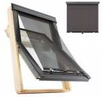 Anti-Hitze-Markise MUR / MUA Contrio Hitzeschutz-Markise für VELUX Dachfenster aussen Schwarz 5060
