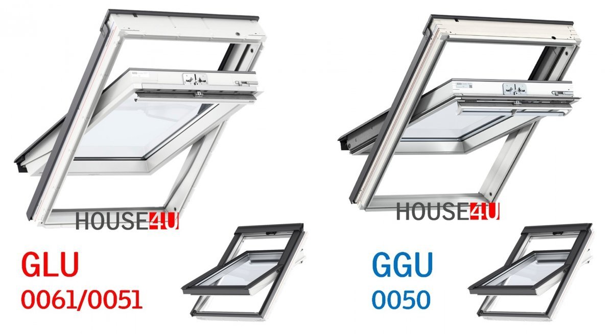 Eindeckrahmen Dachfenster VELUX GLU 0051 78x118 MK06 Kunststoff 