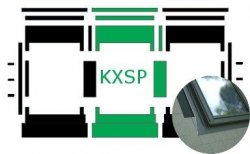 Kombi-Eindeckrahmen Okpol KXSP für Flache Eindeckmaterialen