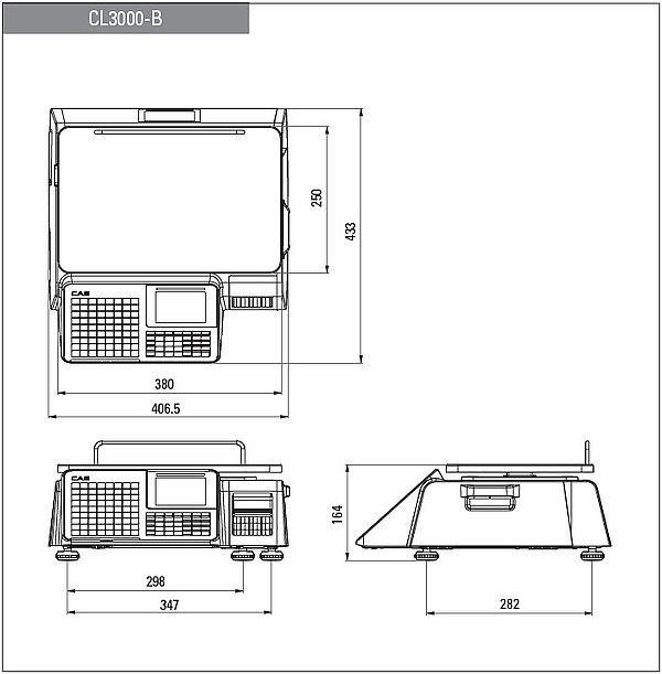 Waga etykietująca CAS CL3000 15B