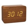 TFA 60.2549.08 CLOCCO  budzik biurkowy zegar elektroniczny sterowany radiowo z czujnikiem temperatury., brązowy