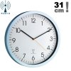 TFA 60.3517 zegar ścienny wskazówkowy sterowany radiowo płynąca wskazówka 31 cm