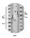 TFA 10.2007 termometr zewnętrzny cieczowy ekstremalny min / max aluminiowy REKLAMOWY