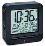 TFA 60.2536.01 budzik biurkowy zegar sterowany radiowo z termometrem 4 alarmy