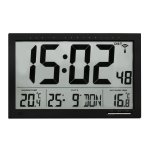 TFA 60.4510.01 zegar elektroniczny ścienny biurowy z czujnikiem bezprzewodowym temperatury sterowany radiowo duży 37 cm