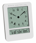 TFA 60.2530 budzik zegar biurkowy z termometrem i kalendarzem w języku polskim - WYPRZEDAŻ