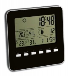 TFA 35.1098.01  QUADRO stacja pogody bezprzewodowa z czujnikiem zewnętrznym, czarny 