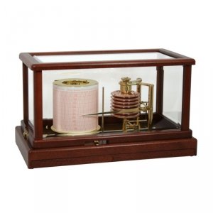 Fischer 265M barograf aneroid ozdobny profesjonalny tradycyjny rejestrator ciśnienia mechaniczny ekskluzywny Admiral’s Choice