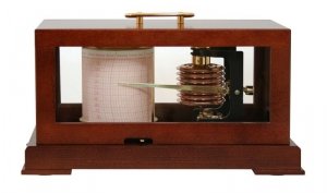 Fischer 285M barograf aneroid ozdobny profesjonalny tradycyjny rejestrator ciśnienia mechaniczny ekskluzywny Captain’s Choice