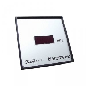 Fischer 33120 miernik ciśnienia atmosferycznego barometr automatyczny wyświetlacz LED wyjście analogowe