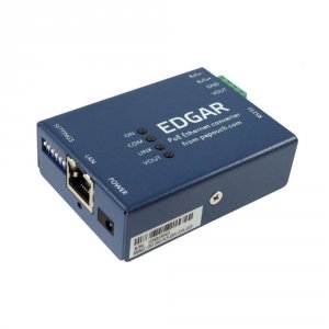 Papouch EDGAR konwerter sygnału RS232/RS485 do Ethernet serwer internetowy PoE urządzeń przemysłowych RS485/RS232