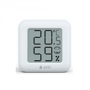 Airbi SMILE – termohigrometr elektroniczny z wskaźnikiem komfortu, kolor biały