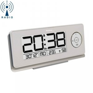 TechnoLine WT 498 budzik biurkowy  zegar elektroniczny sterowany radiowo z termometrem