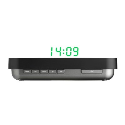 TFA 60.5009.05 budzik biurkowy HOLO CLOCK zegarek elektroniczny LED 3D z termometrem sterowany radiowo, czerwone cyfry