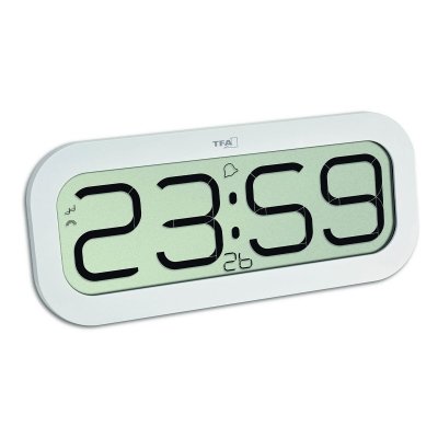 TFA 60.4514.01 BIMBAM budzik biurkowy elektroniczny 32 cm, czarny