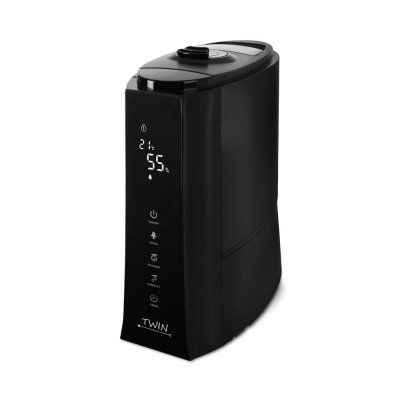 Airbi TWIN nawilżacz powietrza ultradźwiękowy, jonizator, aromadyfuzer, czarny - ZE ZWROTU