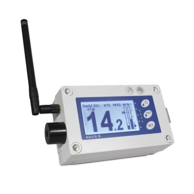 Navis W410/BAT wiatromierz sygnalizacyjny bezprzewodowy anemometr alarmowy autonomiczny alarm dźwiękowy i wizualny